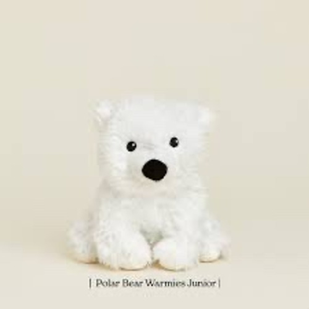 Warmies Polar Bear Plush Unisex Junior White Microwavable Lavender Weighted Toy